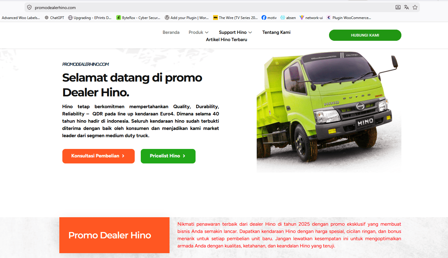 Promo Dealer Hino